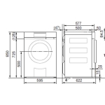 V-Zug AdoraWash V6000 8.0公斤 1600轉 前置式洗衣機 (左手把)